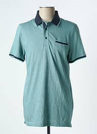 Polo țesătură melanj mâneci scurte verde CAMBRIDGE homme