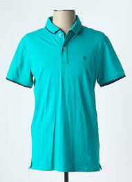 Polo elasticitate mâneci scurte verde CAMBRIDGE homme