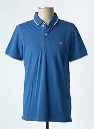 Polo elasticitate mâneci scurte albastru închis CAMBRIDGE homme