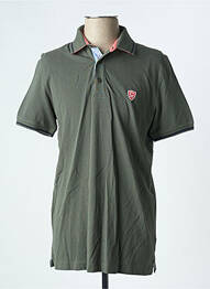 Polo elasticitate mâneci scurte verde închis CAMBRIDGE homme