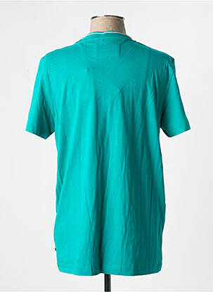 Tricou broderie mâneci scurte verde închis CAMBRIDGE bărbat