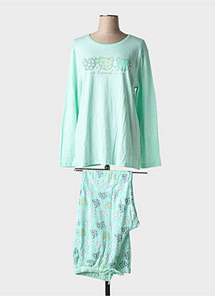 Pijama croială dreaptă verde MASSANA femme