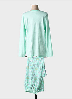 Pijama croială dreaptă verde MASSANA femeie