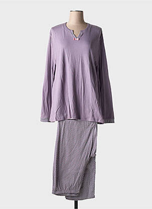 Pijama croială dreaptă violet EGATEX femeie