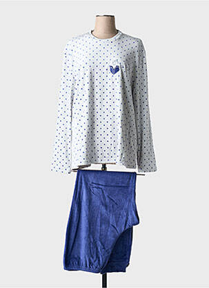 Pijama croială dreaptă albastru EGATEX femeie