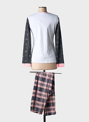 Pijama țesătură jerseu gri MASSANA femeie