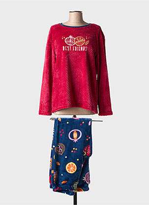 Pijama croială dreaptă albastru MASSANA femeie