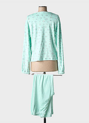Pijama croială dreaptă verde MASSANA femeie