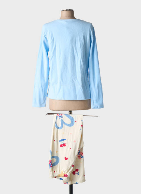 Pijama țesătură jerseu albastru MASSANA femme