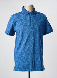 Polo elasticitate mâneci scurte albastru CAMBRIDGE homme