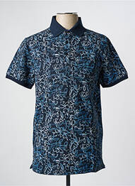 Polo elasticitate mâneci scurte albastru închis CAMBRIDGE homme