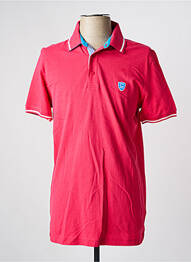 Polo elasticitate mâneci scurte roșu CAMBRIDGE homme
