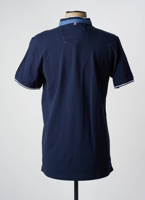 Polo croială dreaptă mâneci scurte albastru CAMBRIDGE homme