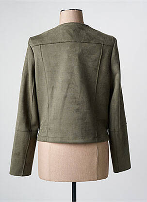 Jachete casual guler rotund verde JULIE GUERLANDE femeie