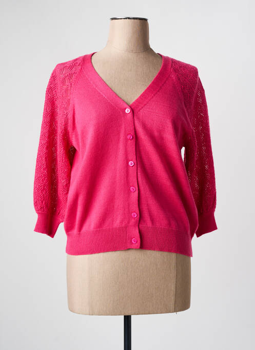 Vestă cu mâneci lungi roz JULIE GUERLANDE femeie