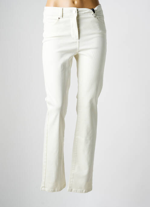 Blugi cu croială dreaptă bej JULIE GUERLANDE femeie