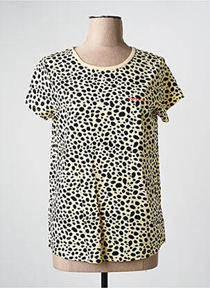 Tricou bej C'EST BEAU LA VIE femeie