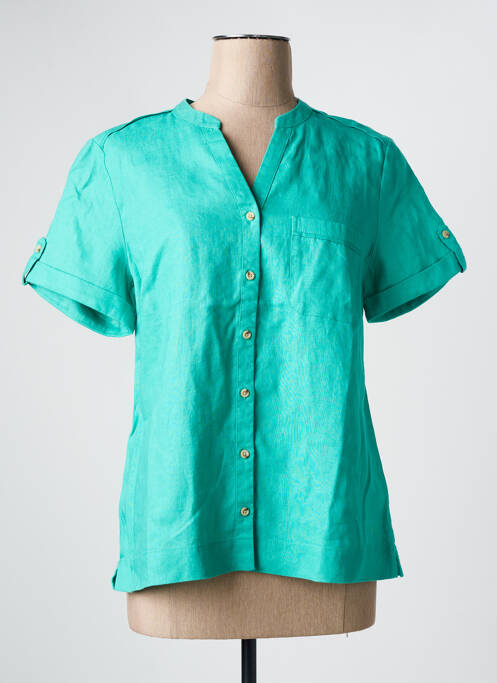 Cămașă mâneci scurte mâneci scurte verde JULIE GUERLANDE femme