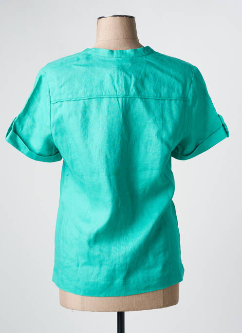 Cămașă mâneci scurte mâneci scurte verde JULIE GUERLANDE femme