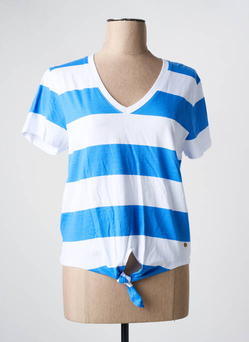 Tricou albastru C'EST BEAU LA VIE femeie