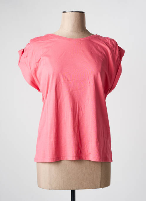 Top mâneci scurte mâneci scurte roz JULIE GUERLANDE femme