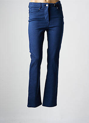 Pantalon slim buzunare albastru JULIE GUERLANDE femeie