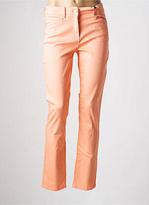 Pantalon slim buzunare portocaliu JULIE GUERLANDE femeie