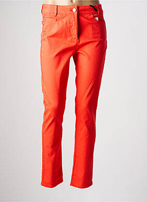 Pantalon slim buzunare portocaliu JULIE GUERLANDE femeie