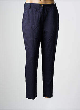 Pantalon slim buzunare albastru C'EST BEAU LA VIE femeie
