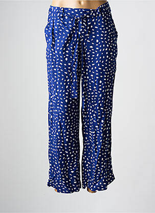 Pantalon 7/8 talie elastică albastru C'EST BEAU LA VIE femeie