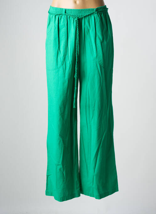 Pantalon drept verde C'EST BEAU LA VIE femeie