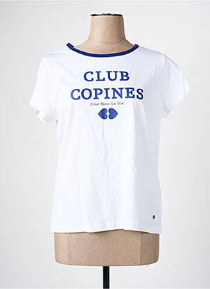 Tricou alb C'EST BEAU LA VIE femeie