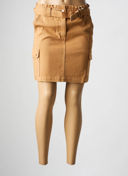 Fustă scurtă maro C'EST BEAU LA VIE femeie