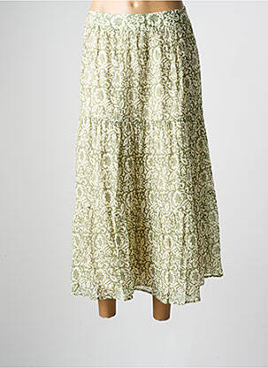 Fustă lungă verde C'EST BEAU LA VIE femeie