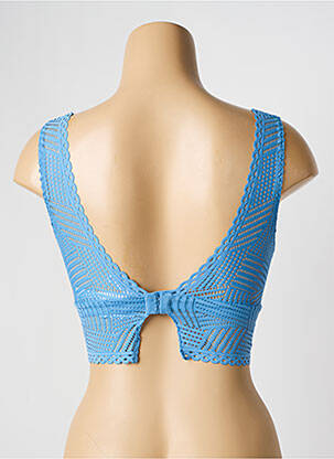 Sutien fără armatură bralete albastru ANTIGEL femeie