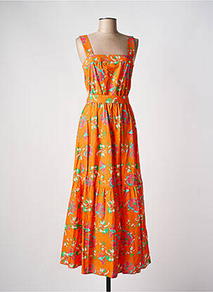 Rochie lungă portocaliu C'EST BEAU LA VIE femeie