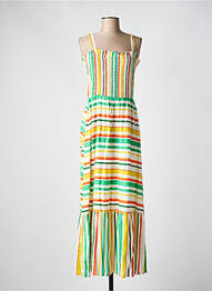 Rochie lungă fără mâneci fără mâneci alb C'EST BEAU LA VIE femme
