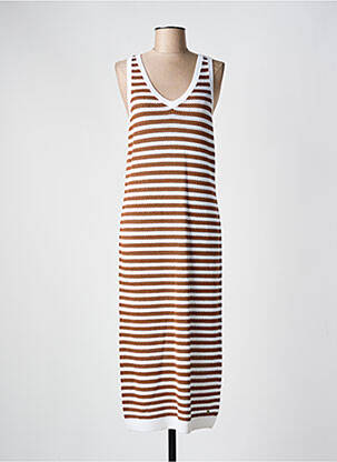 Rochie lungă maro C'EST BEAU LA VIE femeie