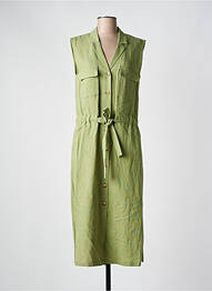 Rochie midi fără mâneci fără mâneci verde C'EST BEAU LA VIE femme