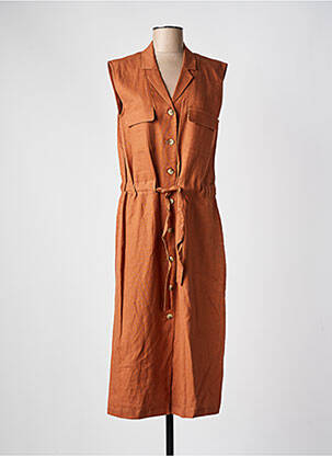 Rochie midi maro C'EST BEAU LA VIE femeie