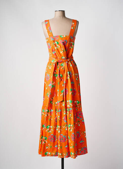 Rochie lungă portocaliu C'EST BEAU LA VIE femeie