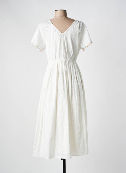 Rochie midi alb C'EST BEAU LA VIE femeie