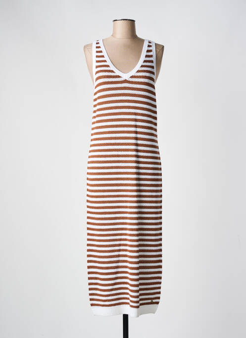 Rochie lungă maro C'EST BEAU LA VIE femeie