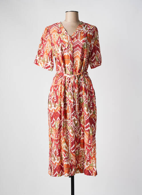 Rochie midi roșu JULIE GUERLANDE femeie