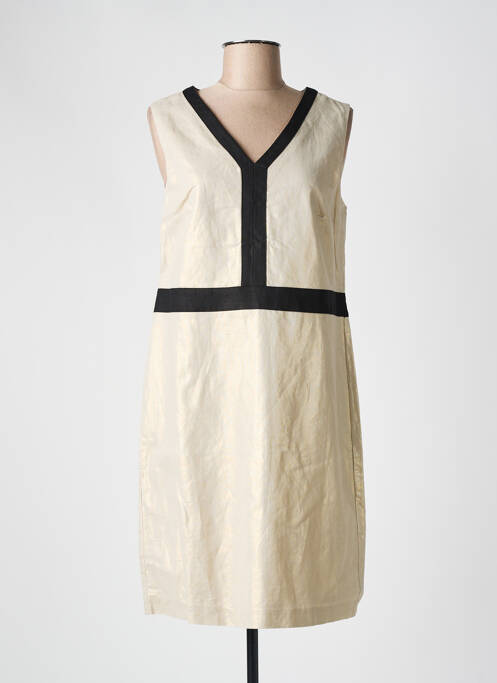 Rochie midi bej JULIE GUERLANDE femeie