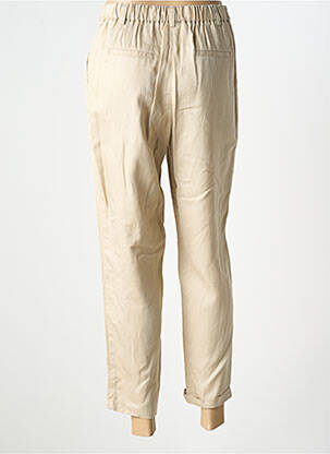 Pantalon chino țesătură poplin mărime normală bej C'EST BEAU LA VIE femeie