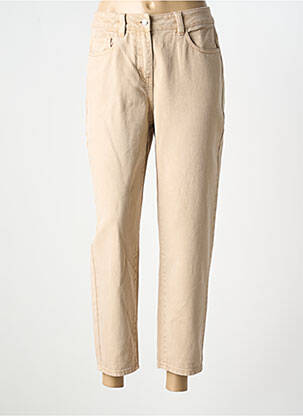 Blugi croială Mom bej C'EST BEAU LA VIE femeie