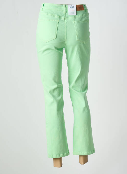 Blugi cu croială dreaptă verde C'EST BEAU LA VIE femeie