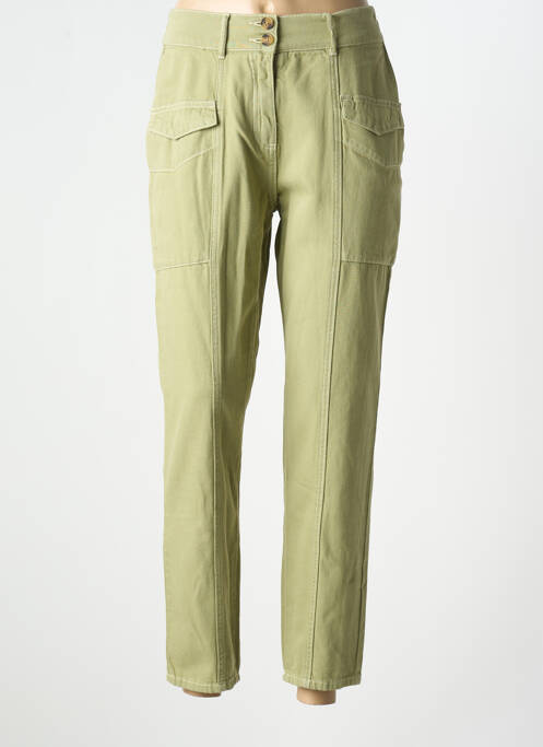 Blugi cu croială slim verde C'EST BEAU LA VIE femeie