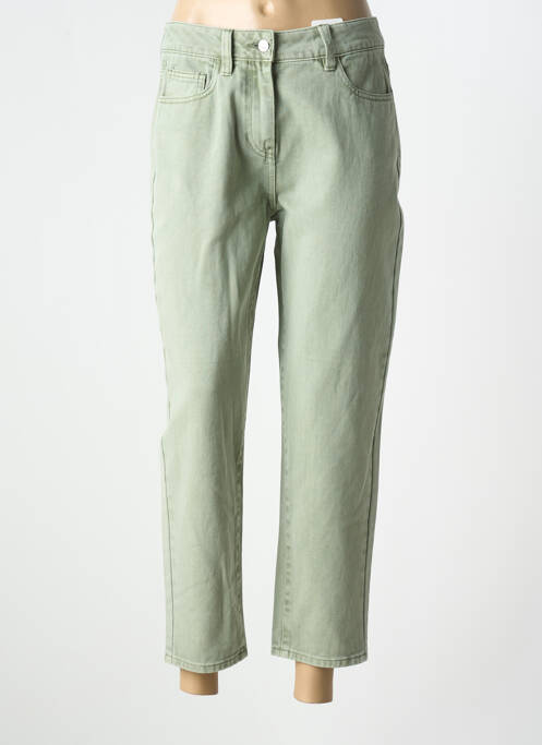 Blugi croială Mom verde C'EST BEAU LA VIE femeie